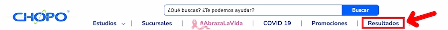 consultar resultados chopo paso 3